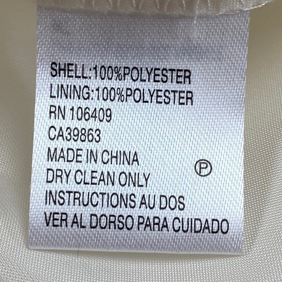 NWT Tahari ASL Cream Fit & Flare Dress, 6P - Picture 7 of 8